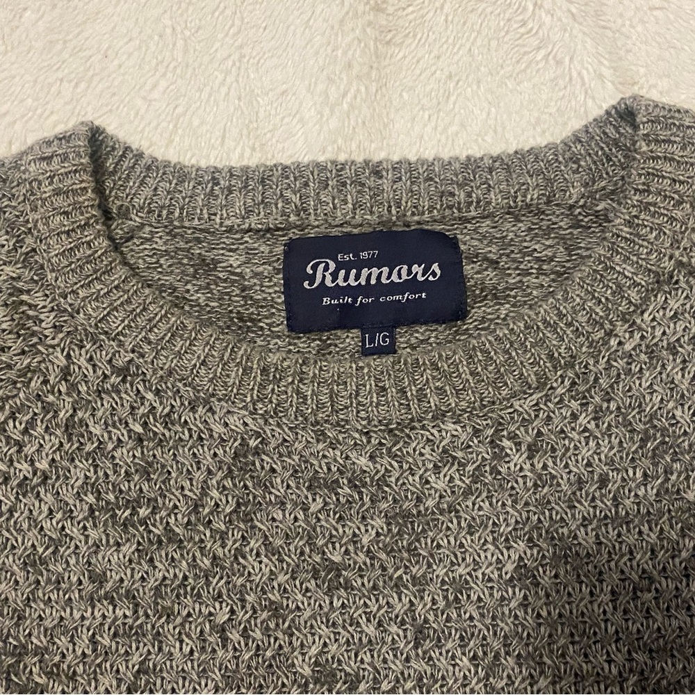 Men's Crewneck Sweater in Gray